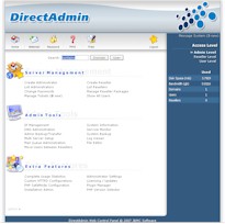 DirectAdmin Control Panel Screenshot